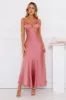 Graceful Essence Satin Maxi Dress Plum sold by Hello Molly