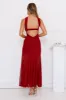 Serene Sway Strapless Maxi Dress Red sold by Hello Molly