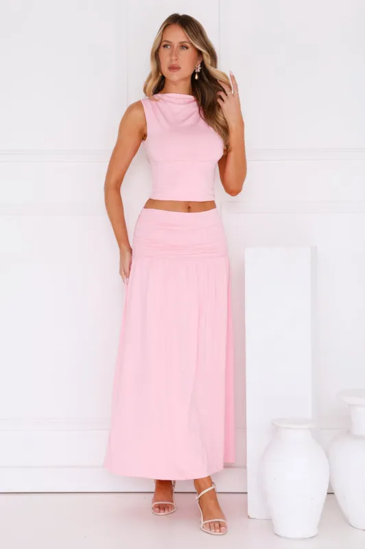Couture Maxi Skirt Pink sold by Hello Molly