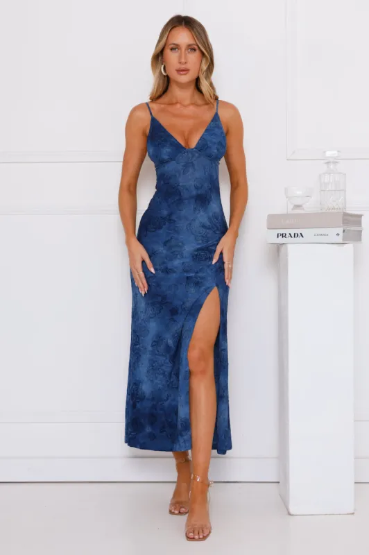 Let's Socialise Maxi Dress Blue sold by Hello Molly