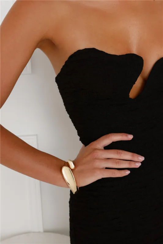 18k Gold Plated The Luxe Bangle Gold sold by Hello Molly