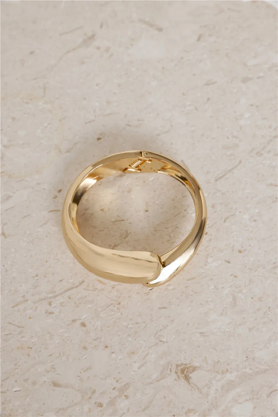 18k Gold Plated The Luxe Bangle Gold sold by Hello Molly product image thumbnail 2