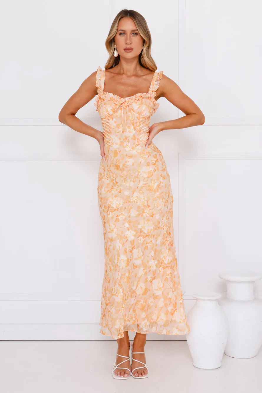 Chasing Sunsets Maxi Dress Orange sold by Hello Molly product image thumbnail 3