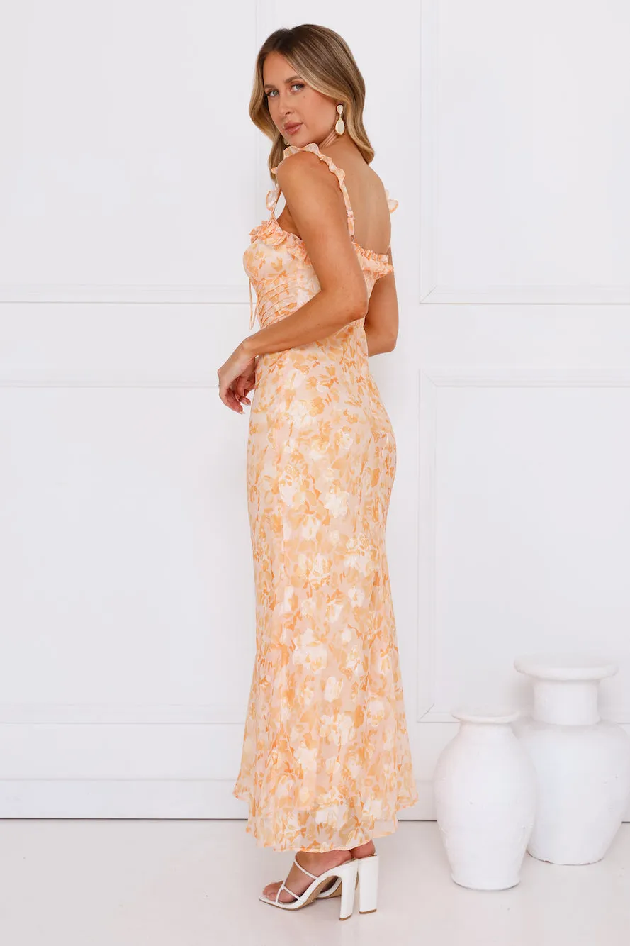 Chasing Sunsets Maxi Dress Orange sold by Hello Molly product image thumbnail 4