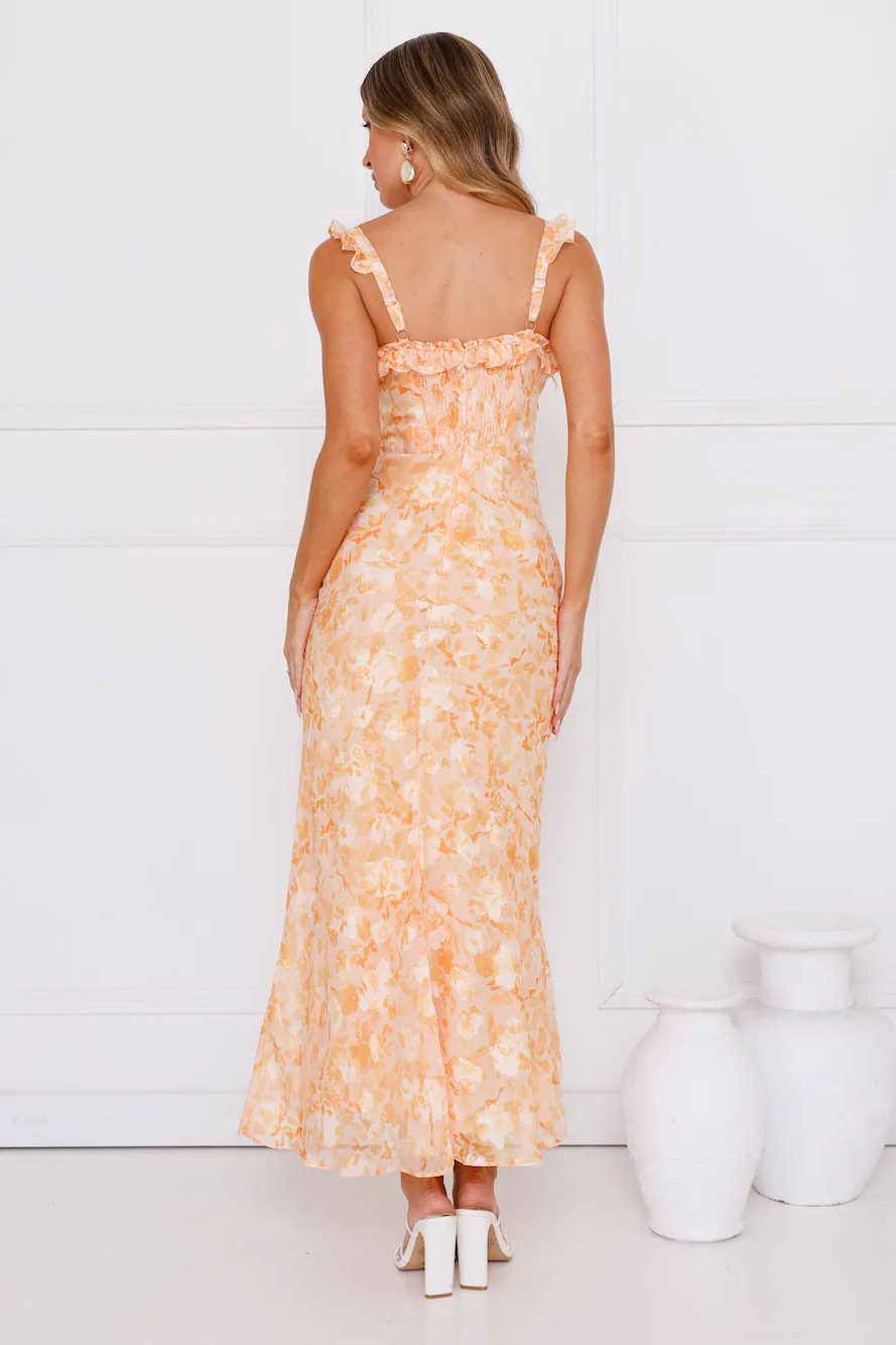 Chasing Sunsets Maxi Dress Orange sold by Hello Molly product image thumbnail 5