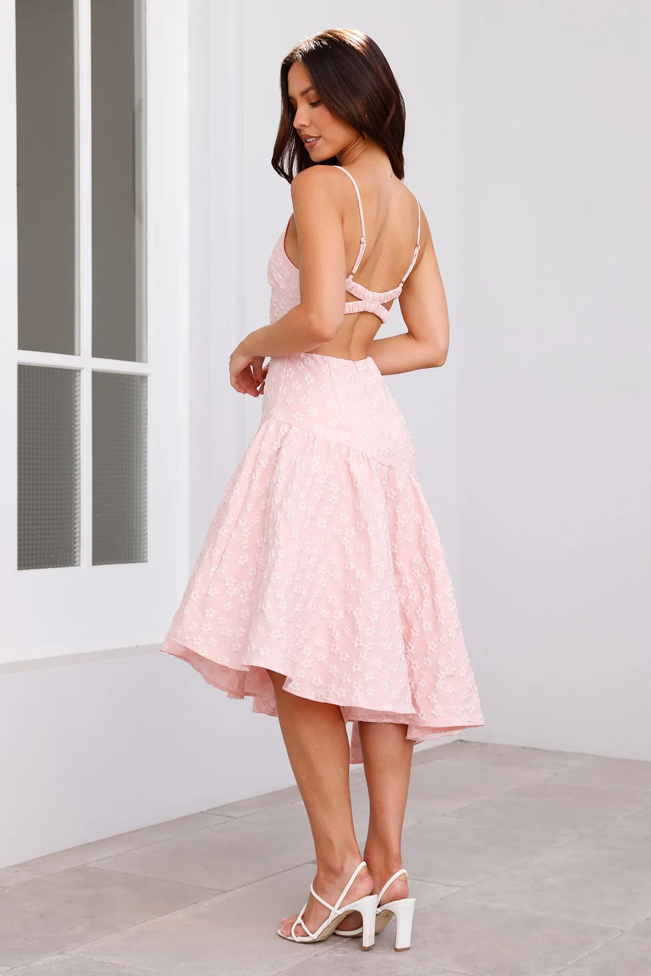 Delicacies Midi Dress Pink sold by Hello Molly product image thumbnail 4