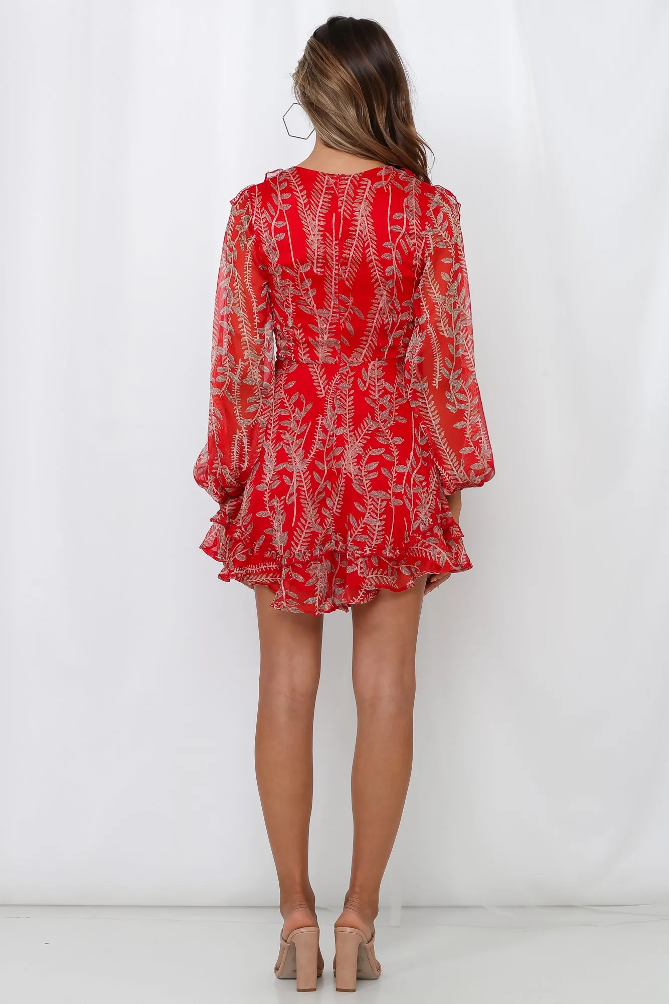 Tied Together Dress Red sold by Hello Molly product image thumbnail 5