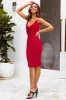 A Word Of Warning Midi Dress Red sold by Hello Molly