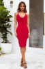 A Word Of Warning Midi Dress Red sold by Hello Molly
