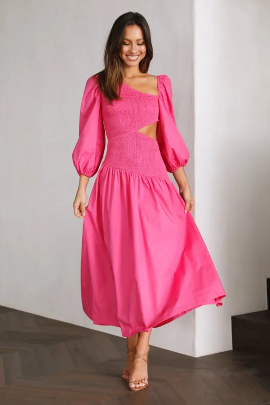 Taking Control Maxi Dress Hot Pink sold by Hello Molly