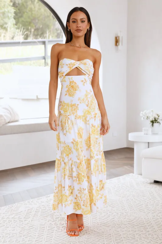 Annita Maxi Dress Yellow sold by Hello Molly