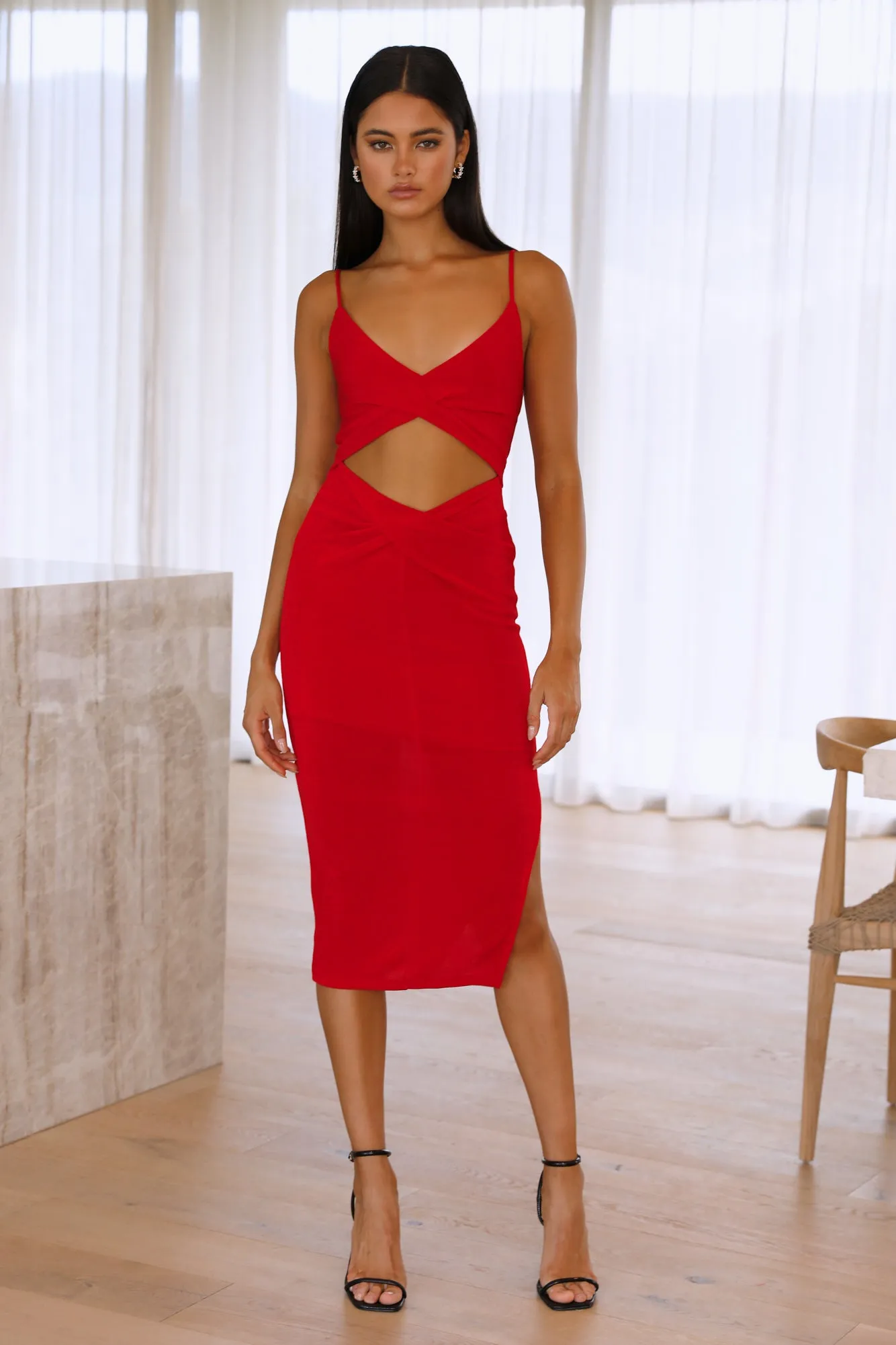 Fallin Into You Maxi Dress Red sold by Hello Molly product image thumbnail 2