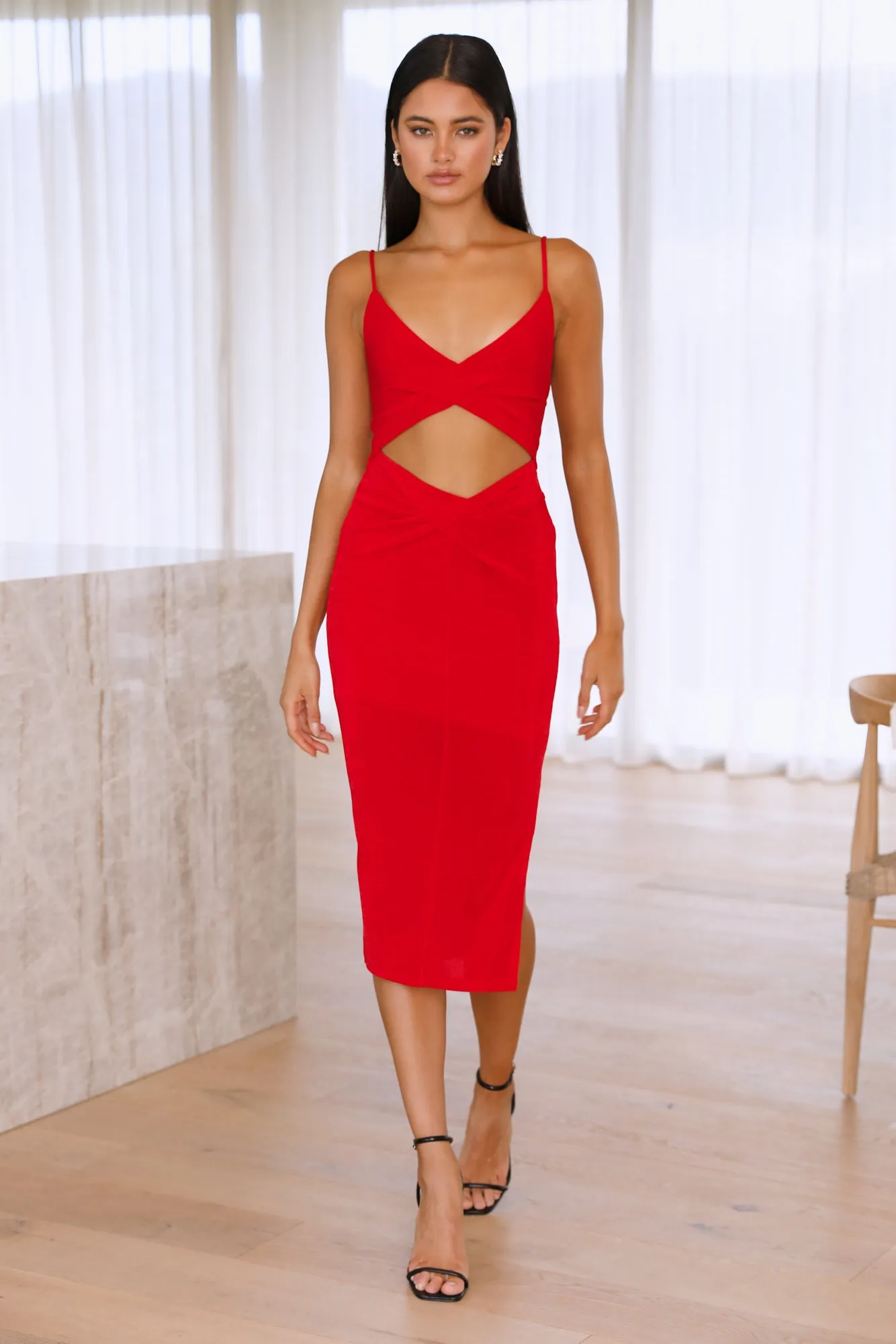 Fallin Into You Maxi Dress Red sold by Hello Molly product image thumbnail 3