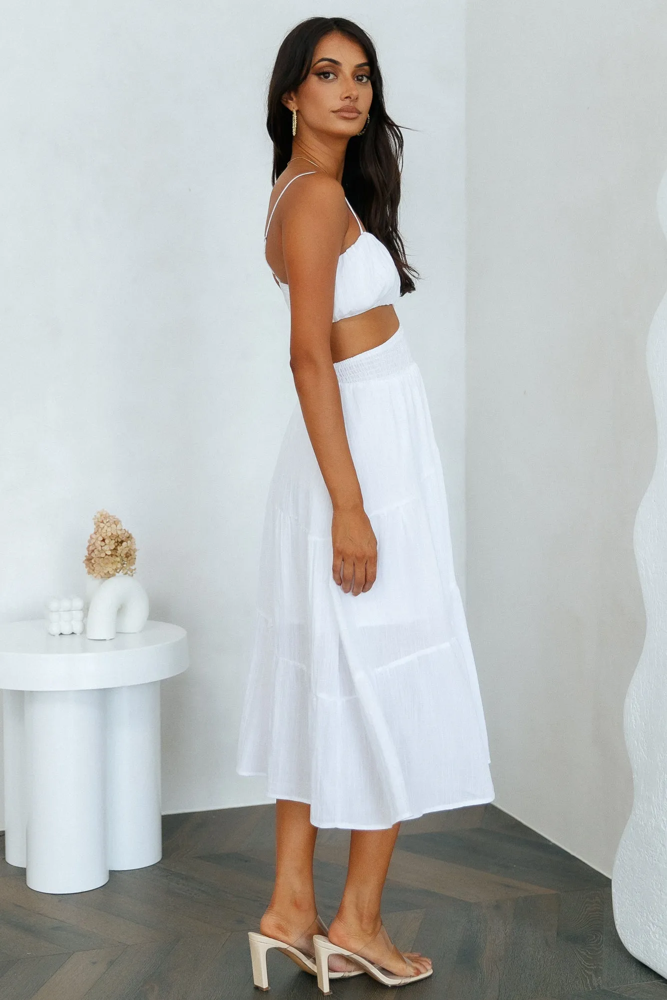So Ready Midi Dress White sold by Hello Molly product image thumbnail 5
