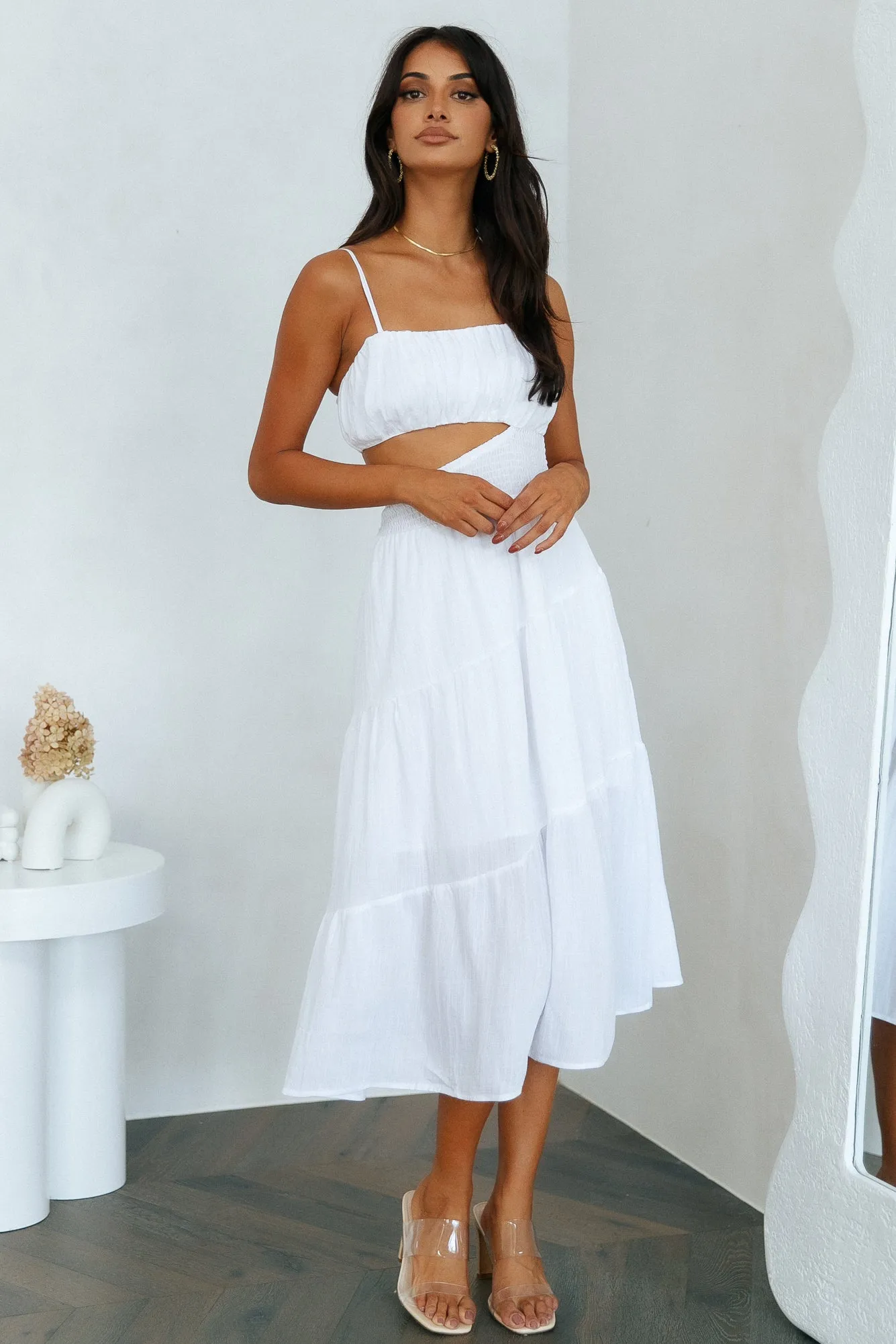 So Ready Midi Dress White sold by Hello Molly product image thumbnail 2