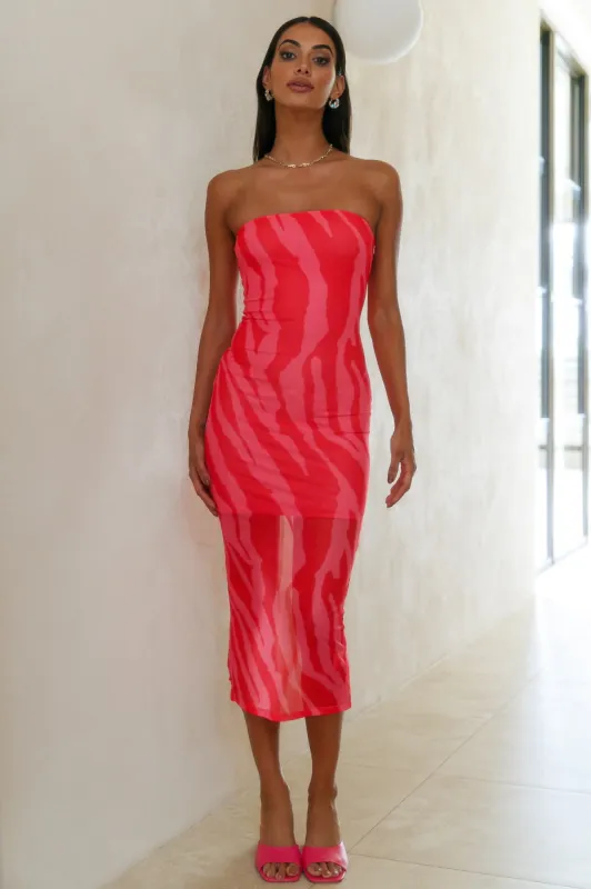 Can Feel You Maxi Dress Red sold by Hello Molly