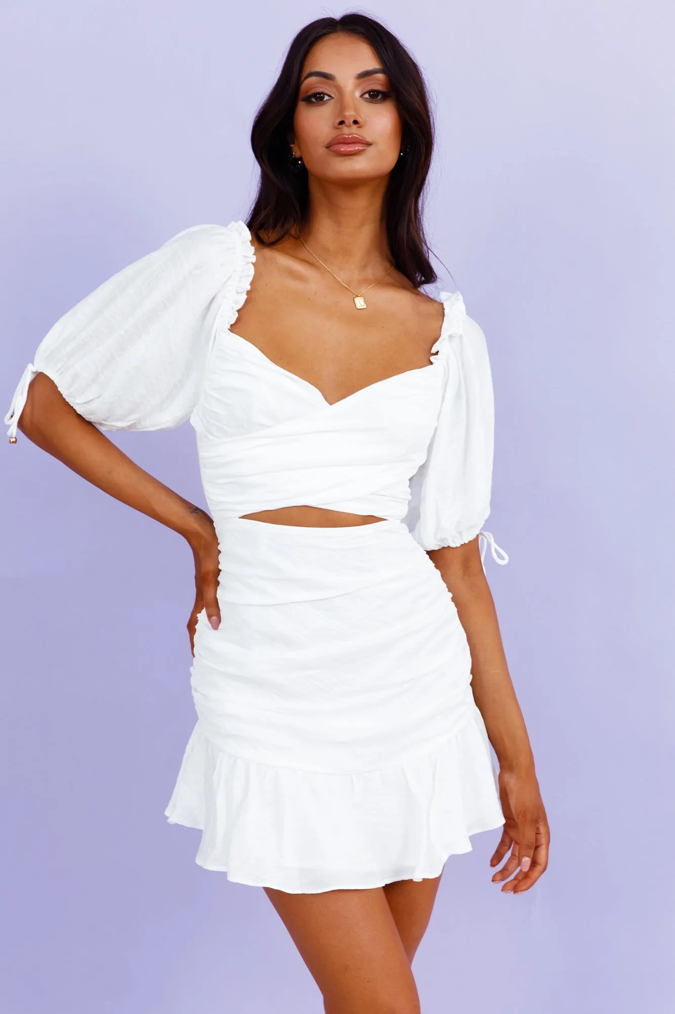 Move To My Beat Dress White sold by Hello Molly product image thumbnail 5