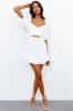 Move To My Beat Dress White sold by Hello Molly