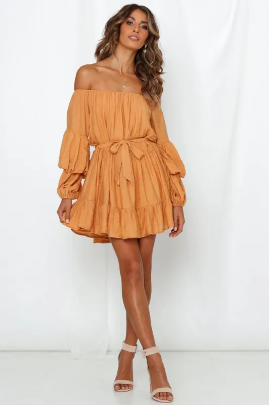 Always The Love Songs Dress Tan sold by Hello Molly