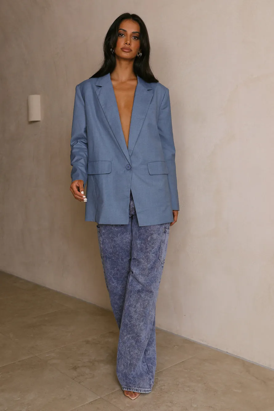 LIONESS Welcome To The Jungle Blazer Blue sold by Hello Molly product image thumbnail 4