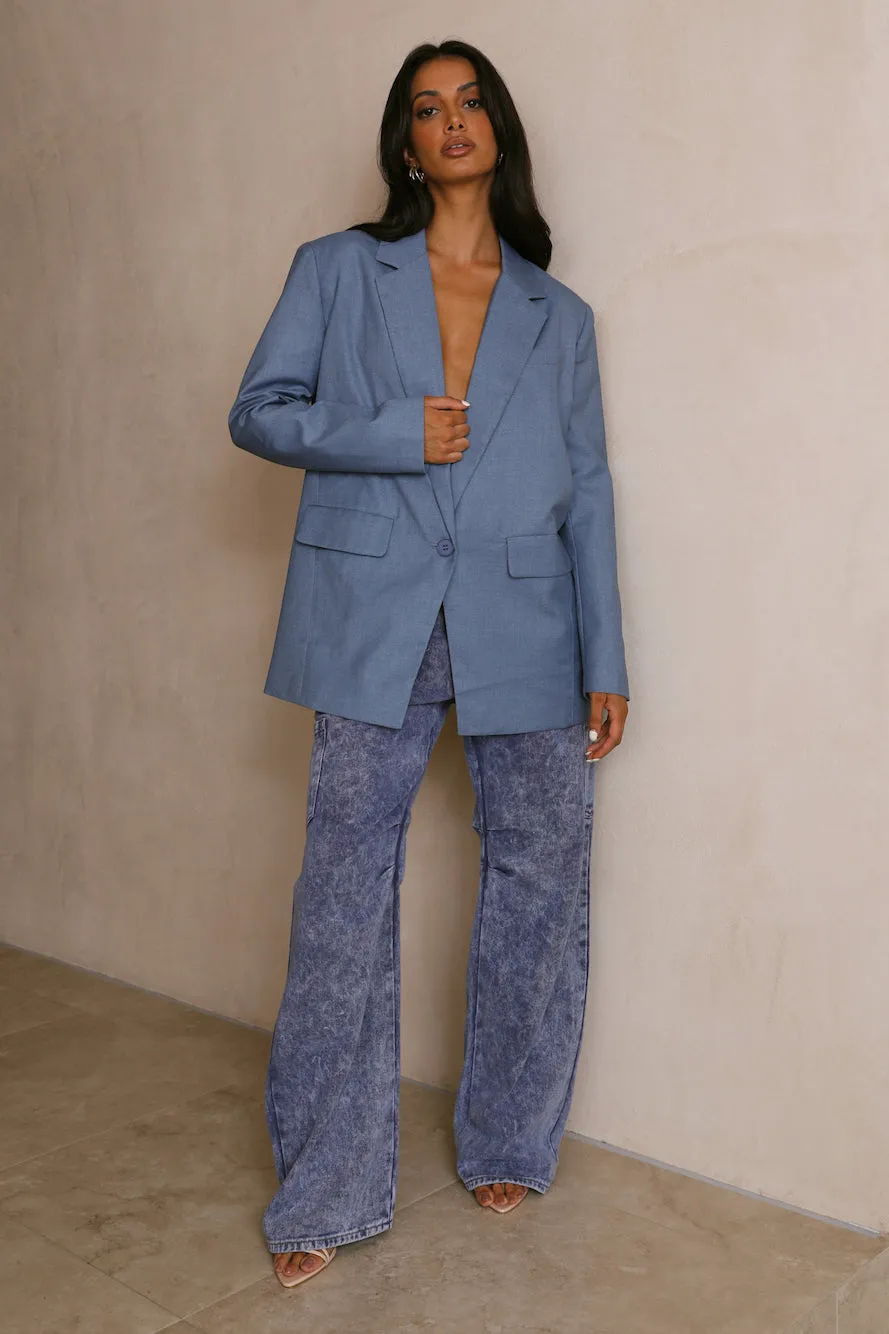 LIONESS Welcome To The Jungle Blazer Blue sold by Hello Molly