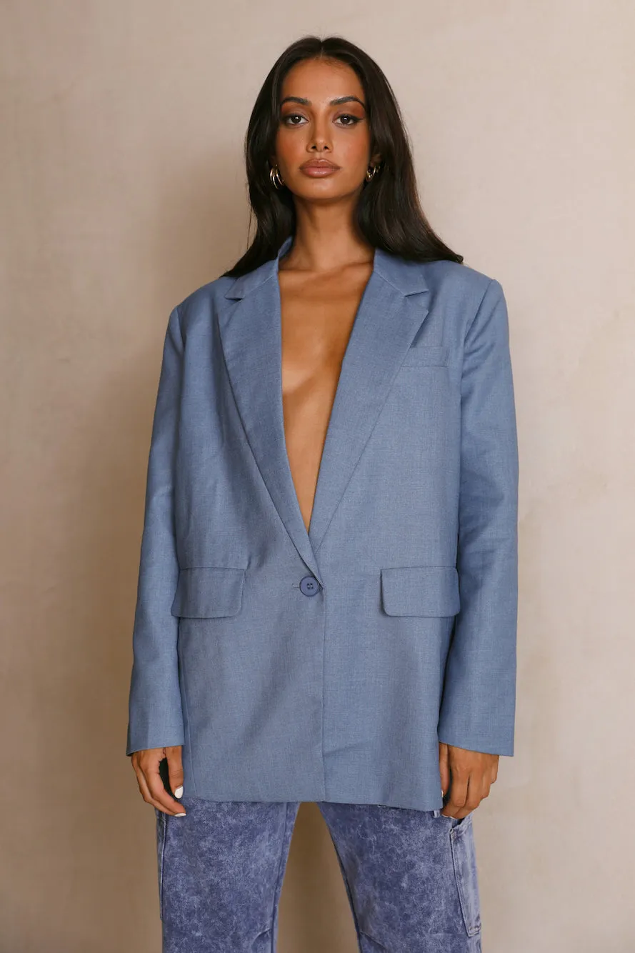 LIONESS Welcome To The Jungle Blazer Blue sold by Hello Molly product image thumbnail 5