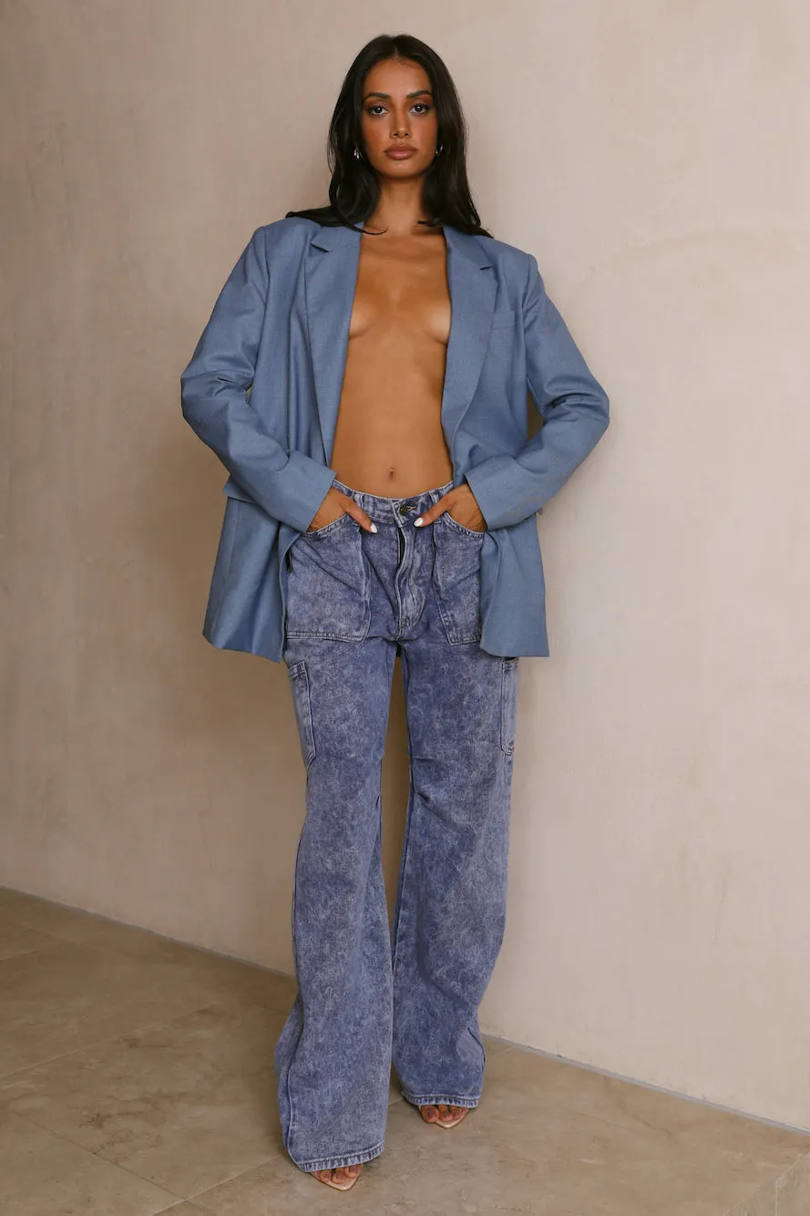 LIONESS Welcome To The Jungle Blazer Blue sold by Hello Molly product image thumbnail 3