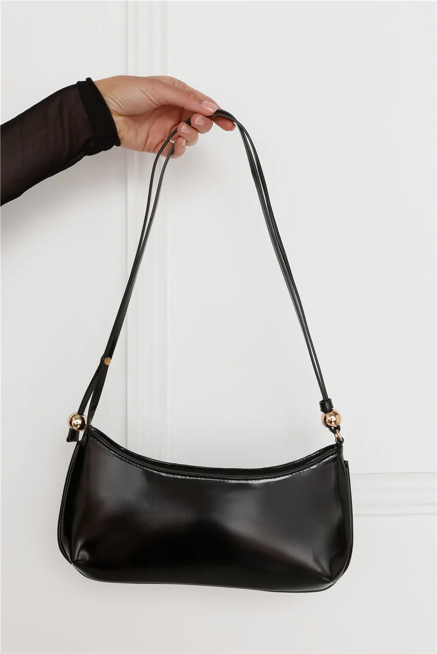 Rosabelle Shoulder Bag Black Shine sold by Hello Molly product image thumbnail 2
