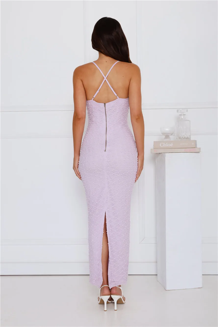 Anabelle Knit Maxi Dress Lilac sold by Hello Molly product image thumbnail 5
