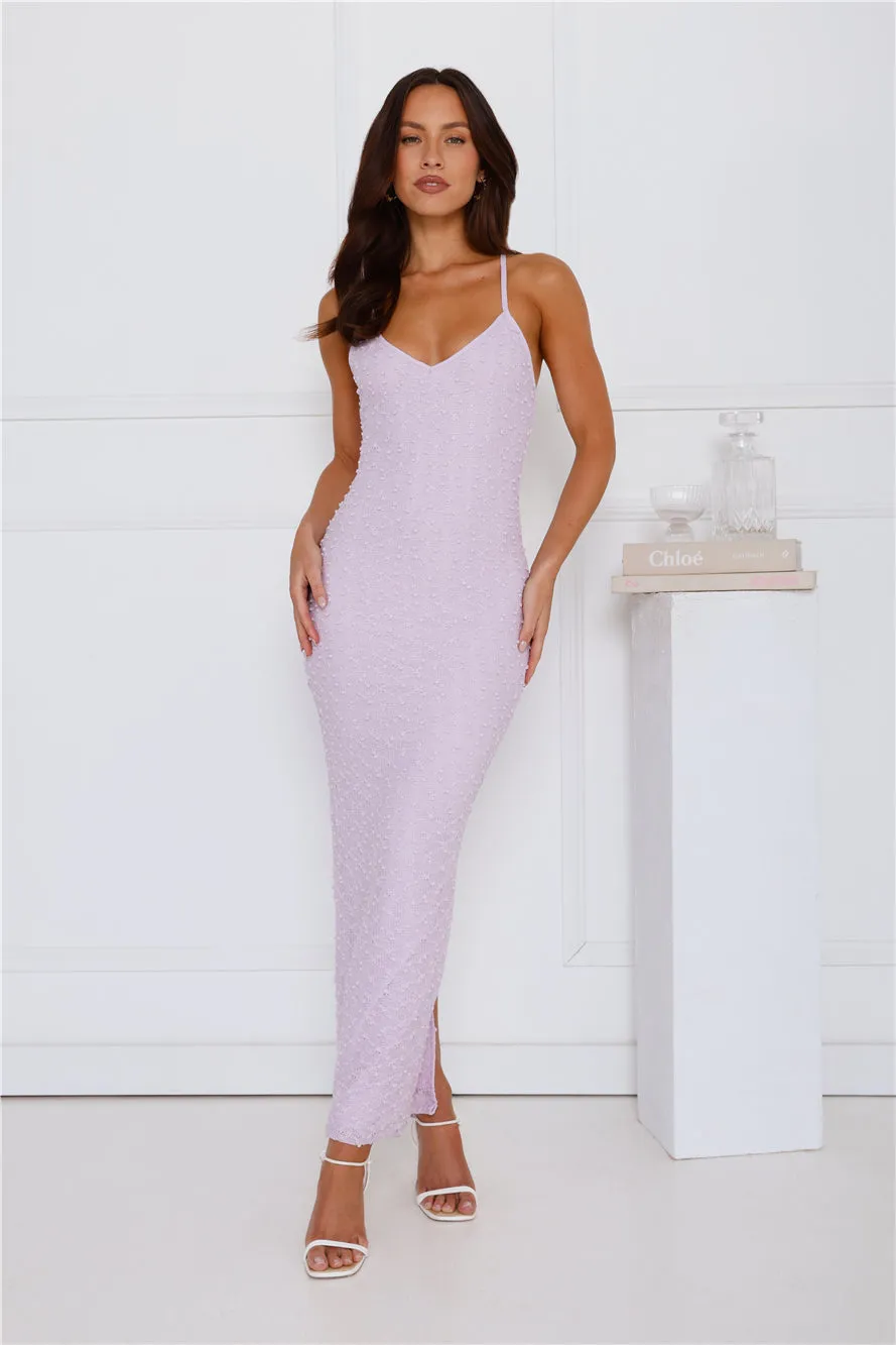 Anabelle Knit Maxi Dress Lilac sold by Hello Molly product image thumbnail 2