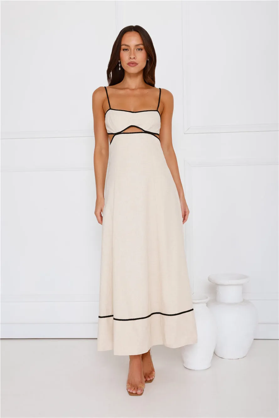Island Dreamer Maxi Dress Cream sold by Hello Molly product image thumbnail 3