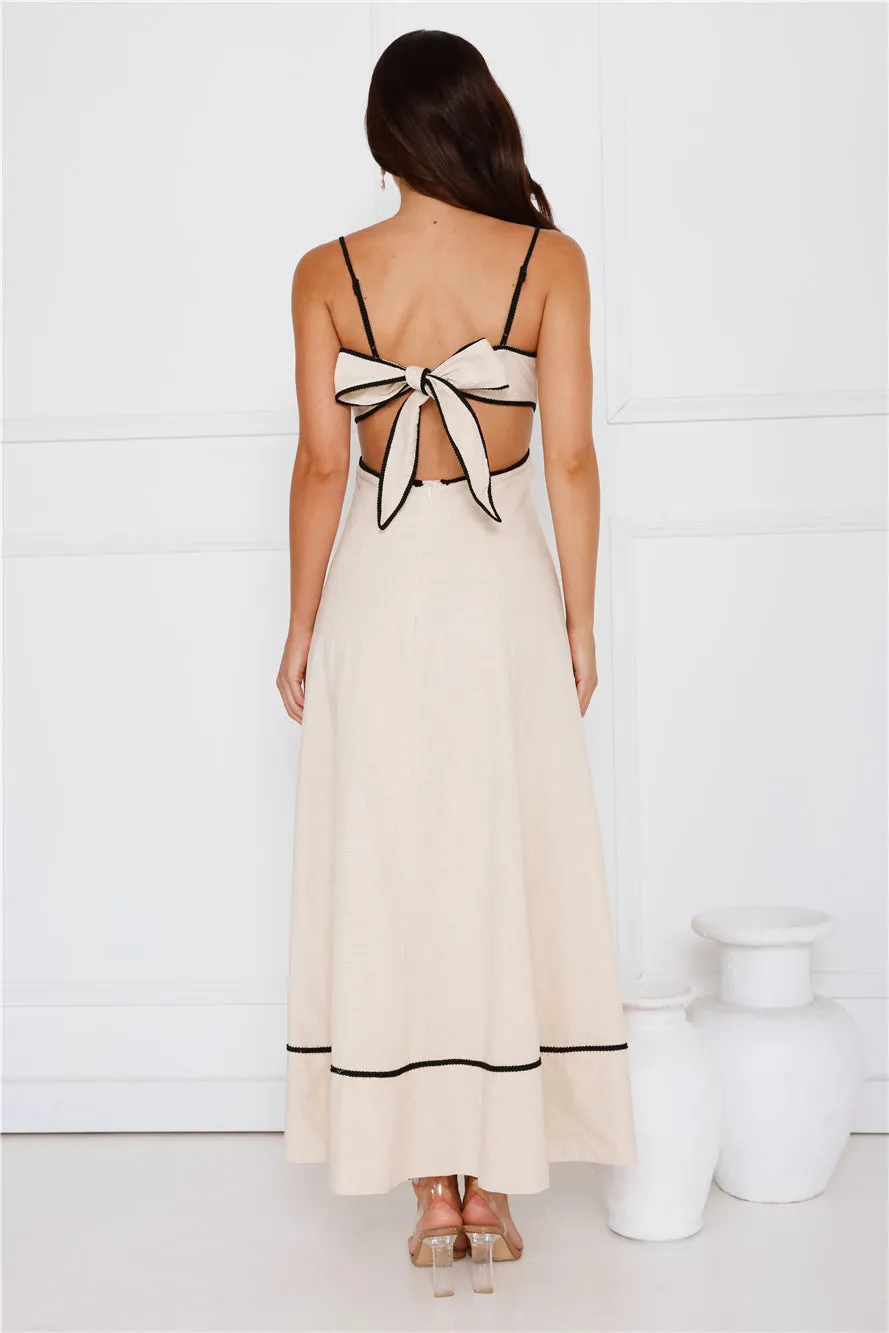 Island Dreamer Maxi Dress Cream sold by Hello Molly product image thumbnail 4