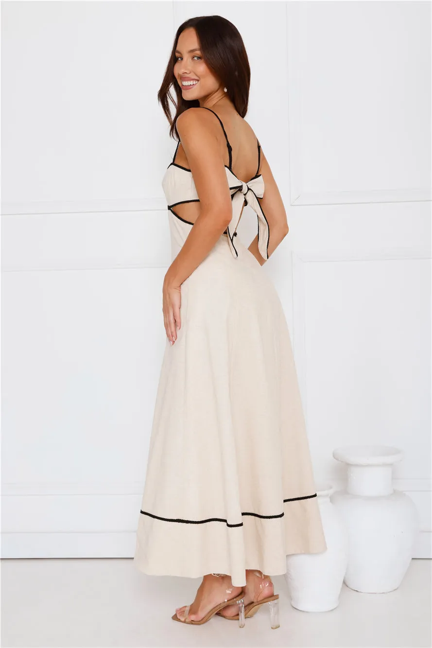Island Dreamer Maxi Dress Cream sold by Hello Molly product image thumbnail 5