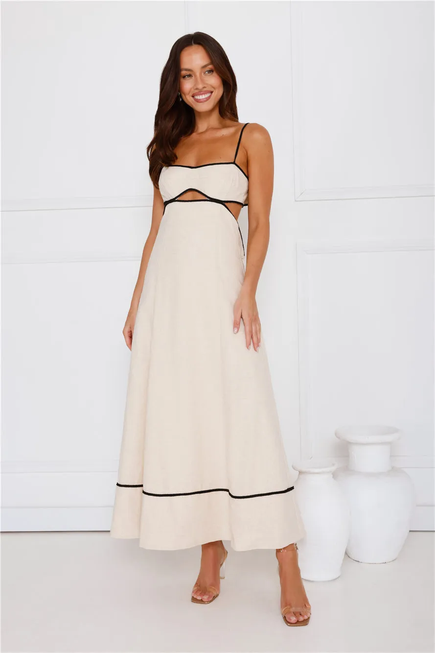 Island Dreamer Maxi Dress Cream sold by Hello Molly product image thumbnail 2