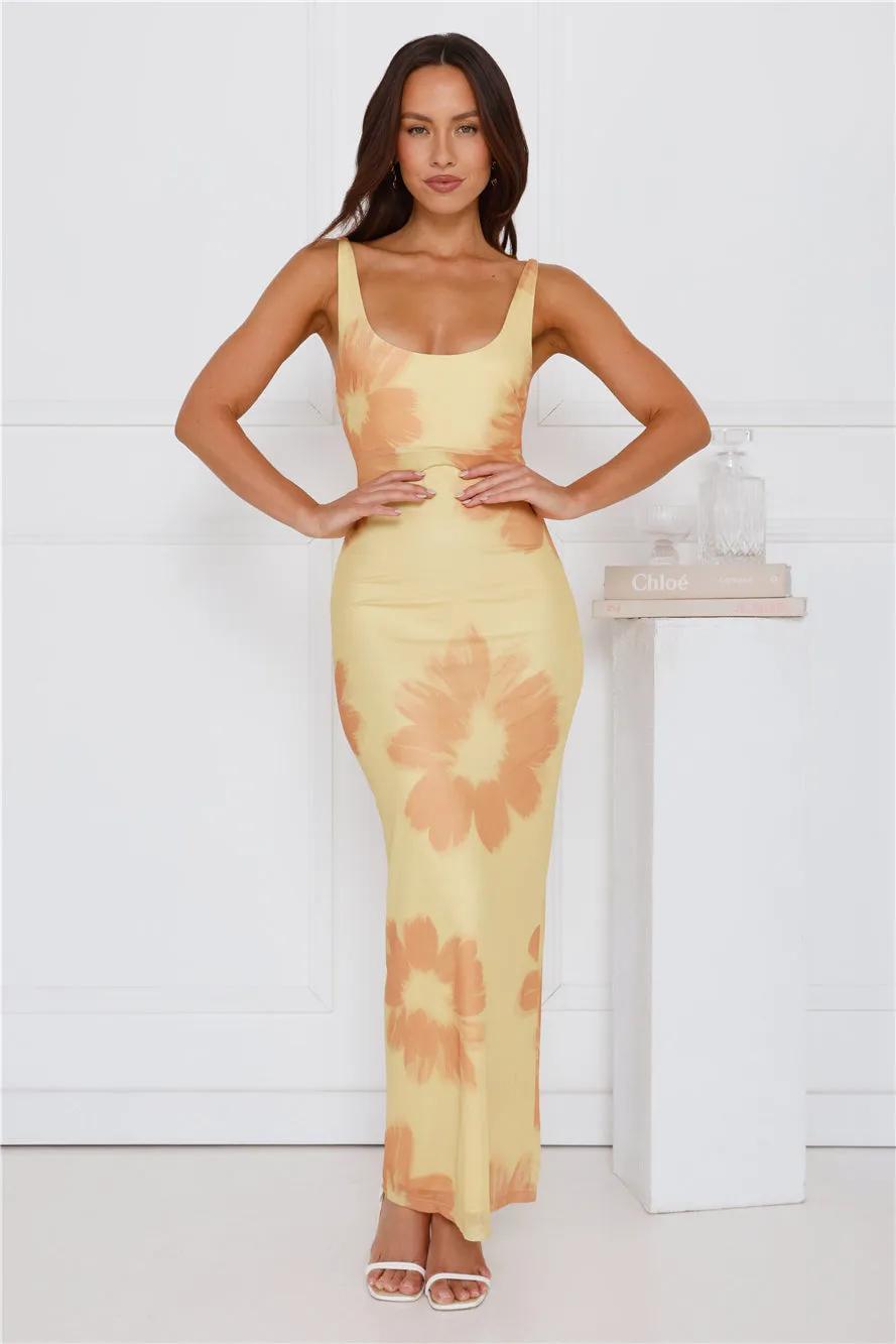 Amber Splendour Mesh Maxi Dress Yellow sold by Hello Molly product image thumbnail 4