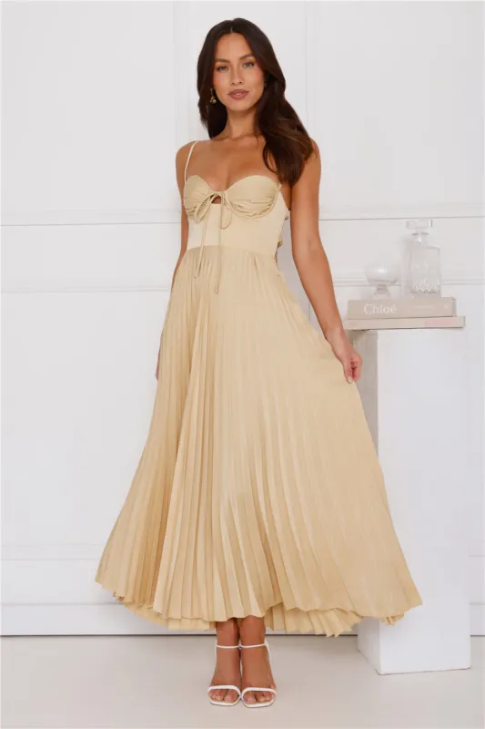 Lovely Soiree Maxi Dress Yellow sold by Hello Molly