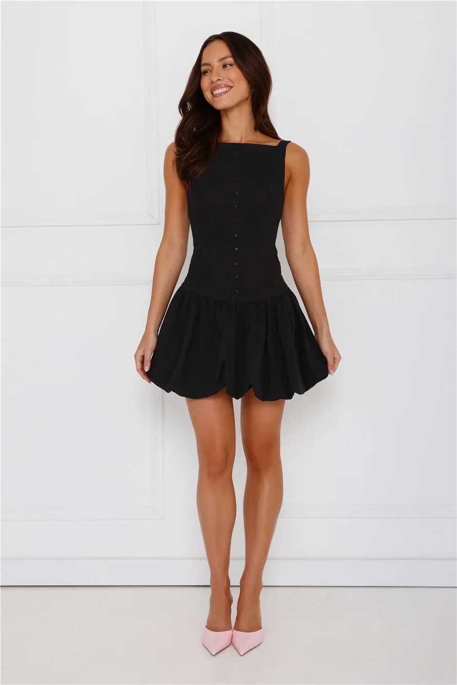 Burst Of Joy Bubble Mini Dress Black sold by Hello Molly product image thumbnail 5