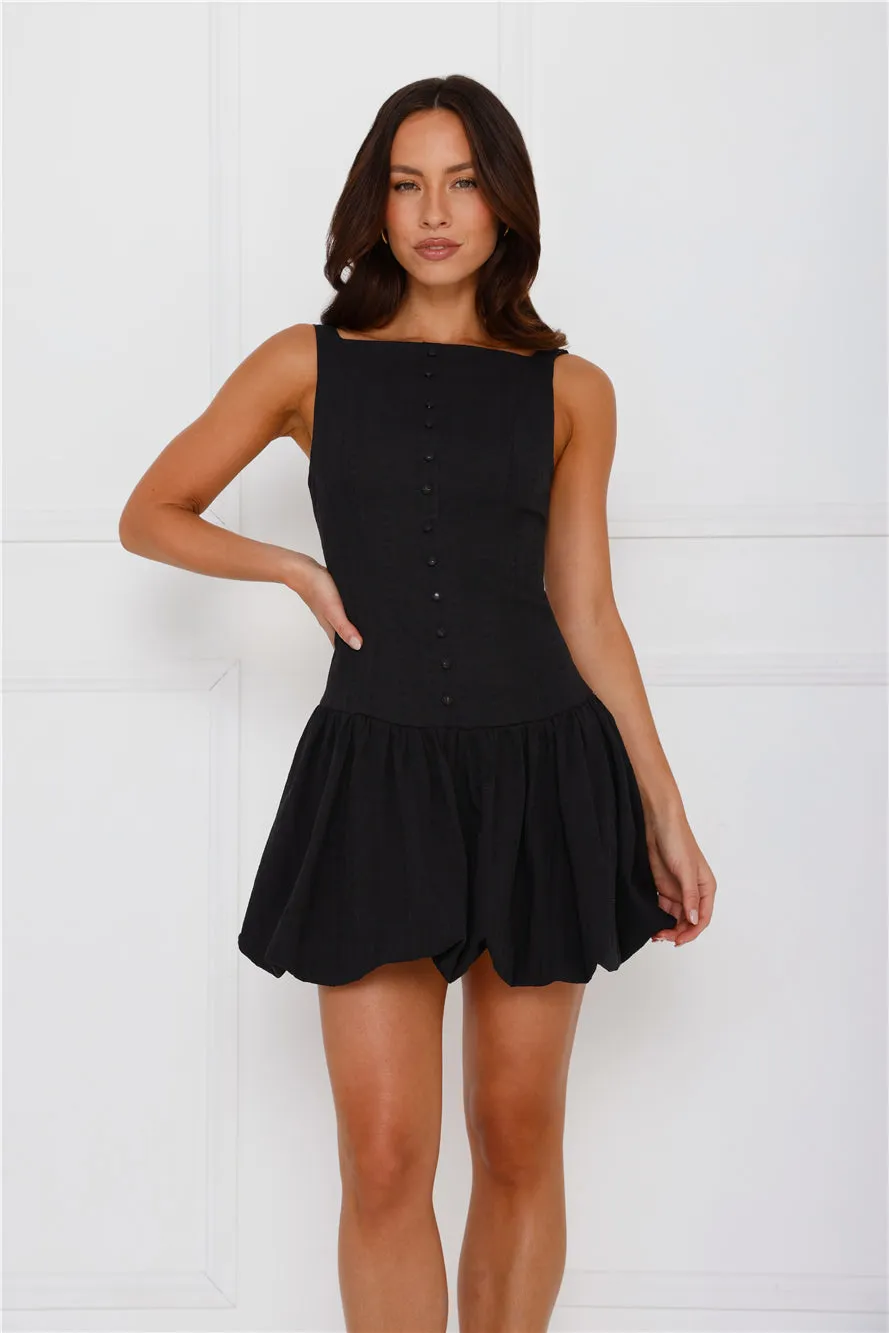Burst Of Joy Bubble Mini Dress Black sold by Hello Molly product image thumbnail 3