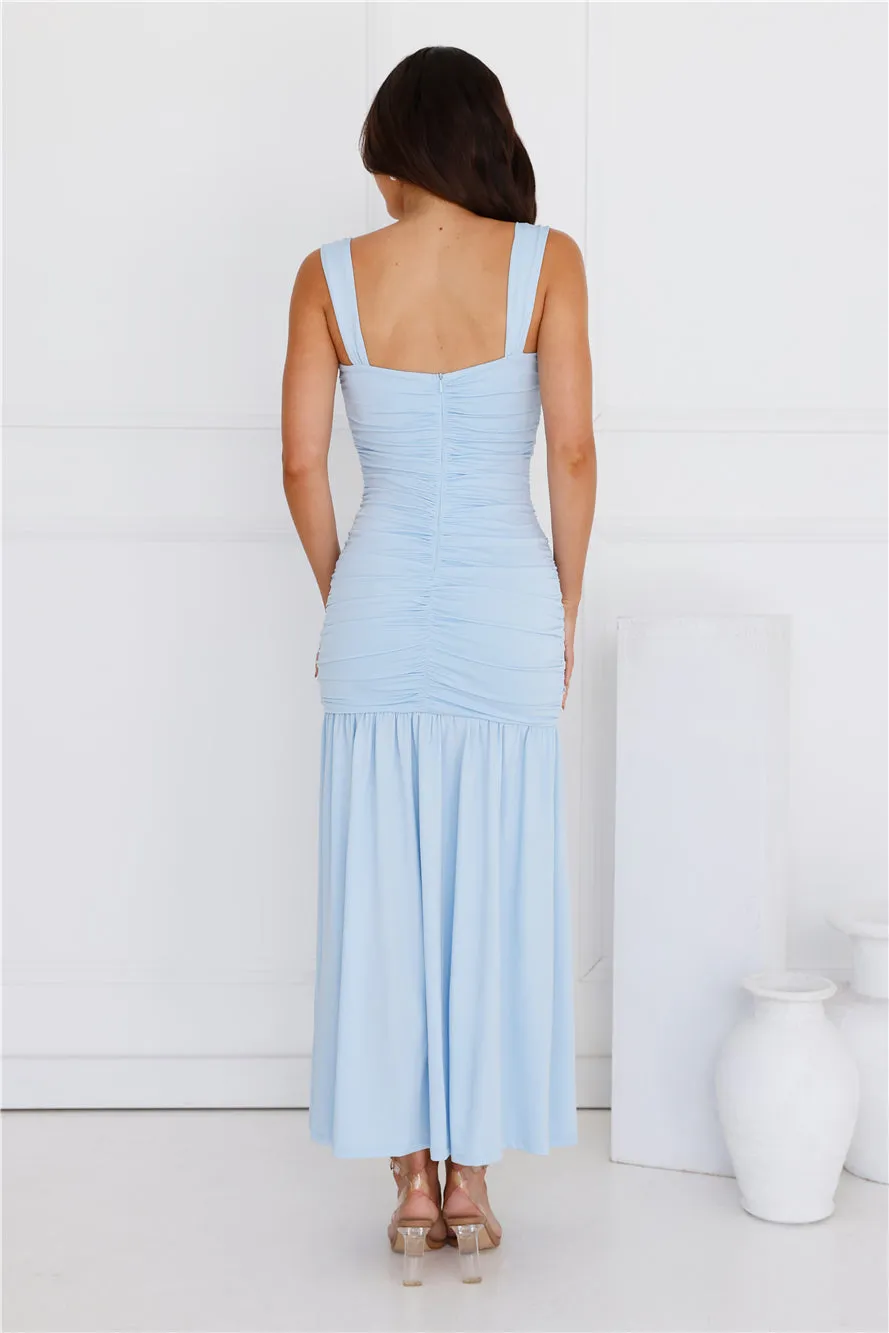 Peachy Dream Maxi Dress Blue sold by Hello Molly product image thumbnail 5