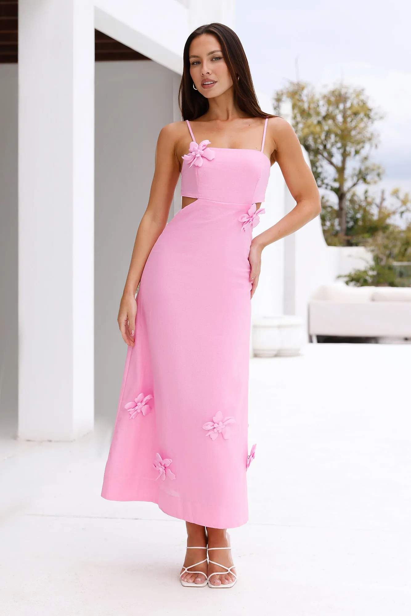 Lush Blooms Maxi Dress Pink sold by Hello Molly product image thumbnail 4