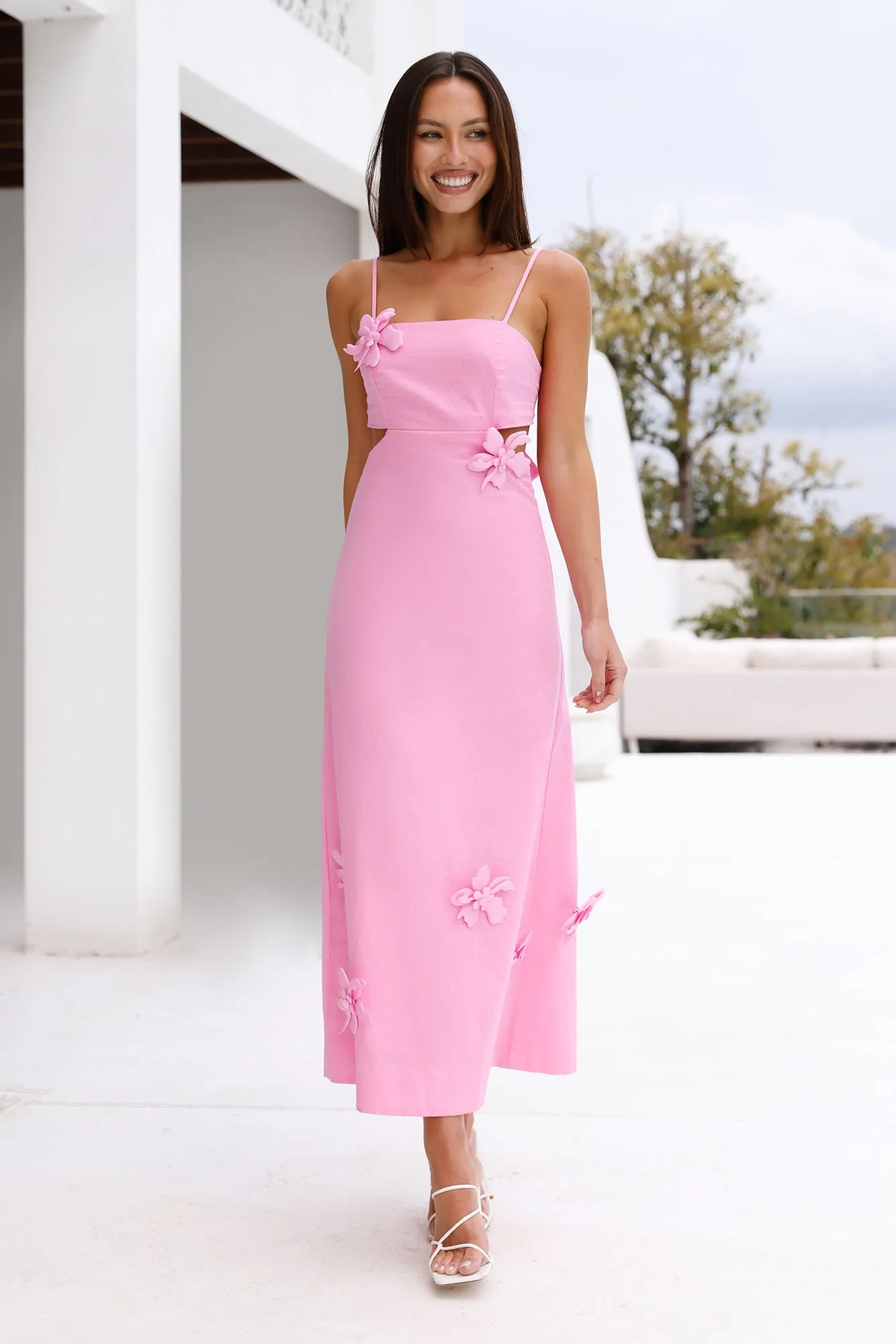 Lush Blooms Maxi Dress Pink sold by Hello Molly product image thumbnail 3