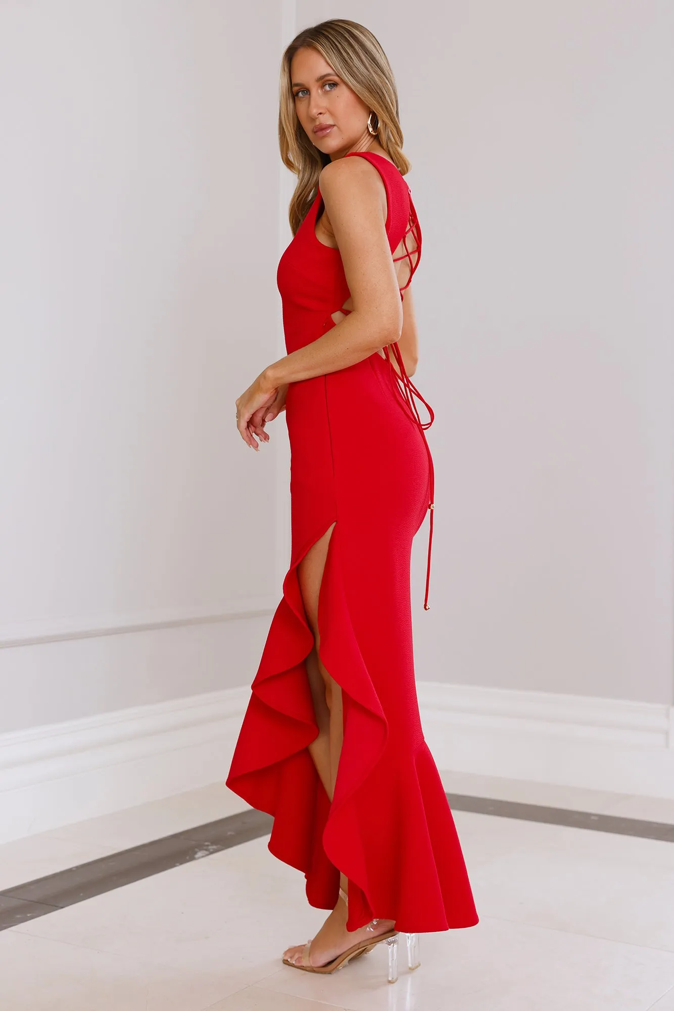 Party City Maxi Dress Red sold by Hello Molly product image thumbnail 4