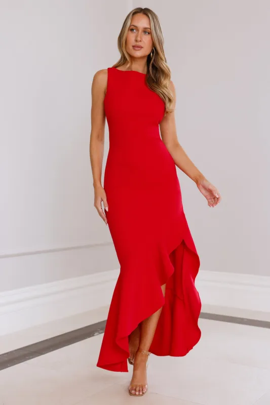 Party City Maxi Dress Red sold by Hello Molly