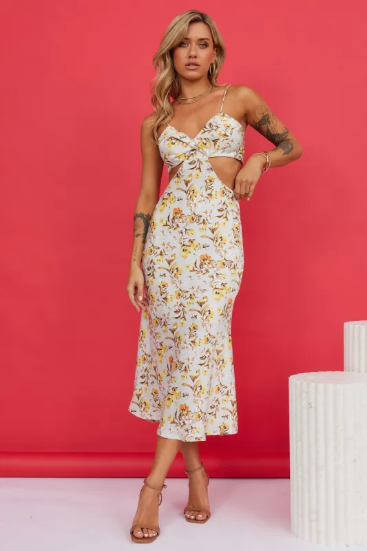 Mimosa Queen Midi Dress Floral sold by Hello Molly