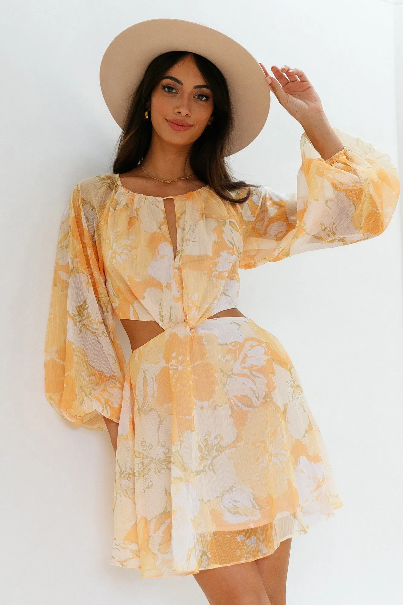 My Echoes Dress Yellow sold by Hello Molly product image thumbnail 4