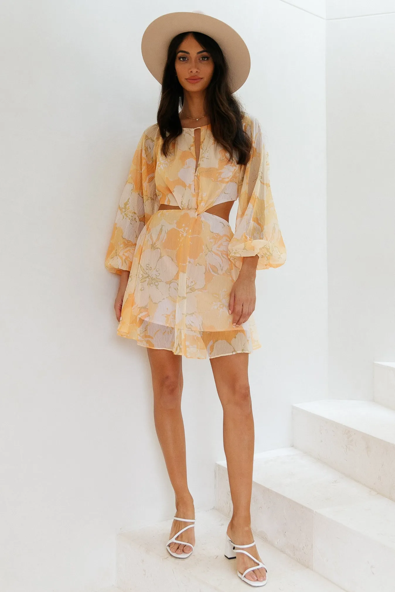 My Echoes Dress Yellow sold by Hello Molly