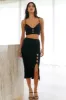 Wicked Flair Midi Skirt Black sold by Hello Molly