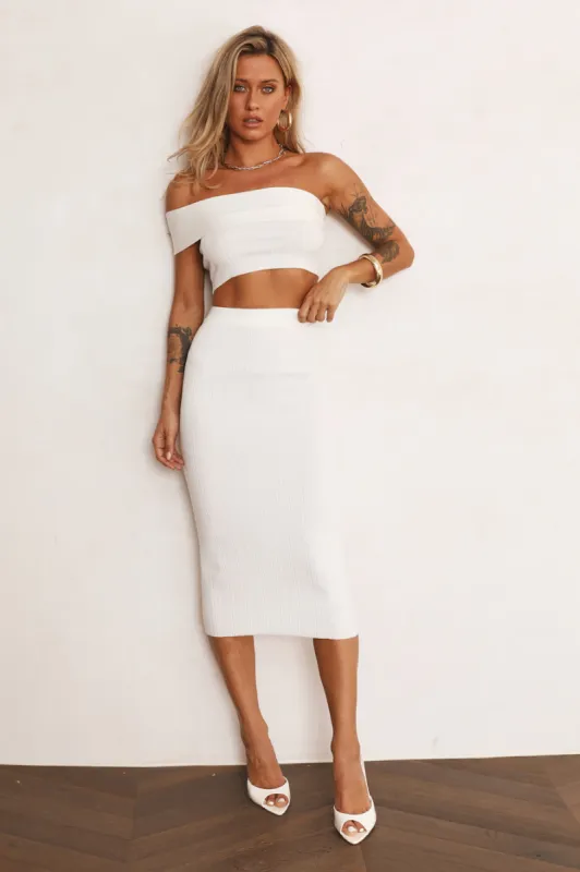 See It Coming Crop White sold by Hello Molly