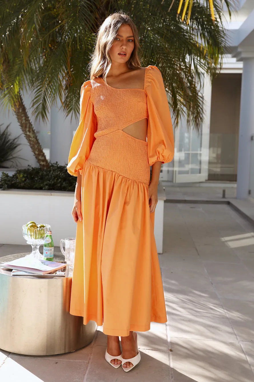 Taking Control Maxi Dress Orange sold by Hello Molly