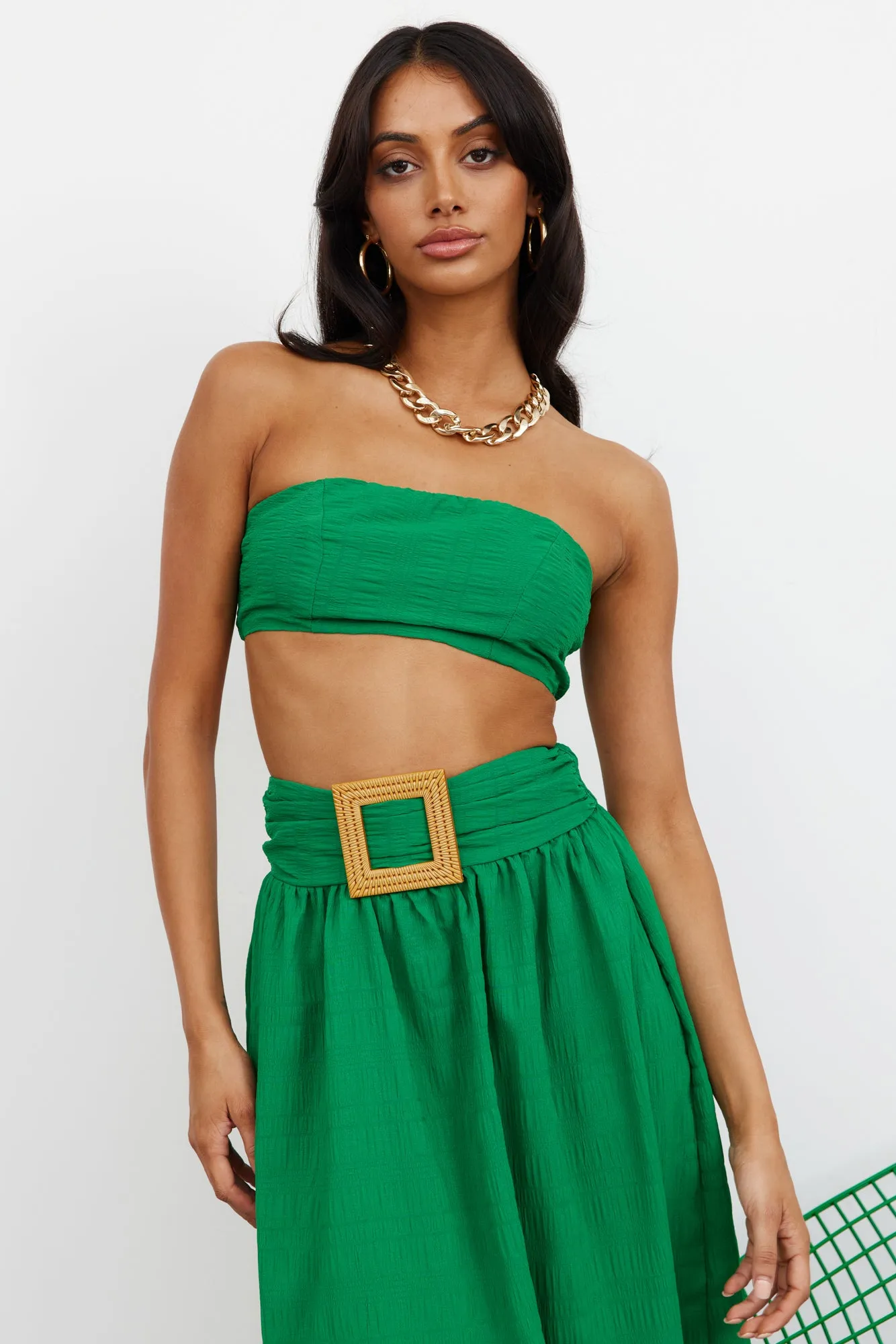 Iconic Revival Maxi Skirt Green sold by Hello Molly product image thumbnail 4